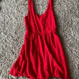 Red Lacey Sun Dress